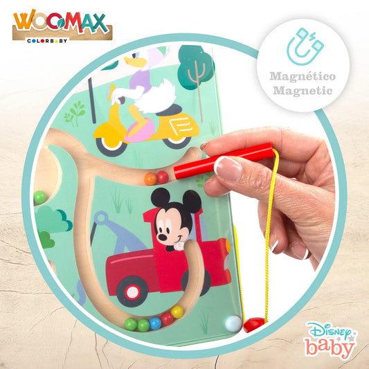 Laberinto magnetico Baby Mickey Minnie Disney madera
