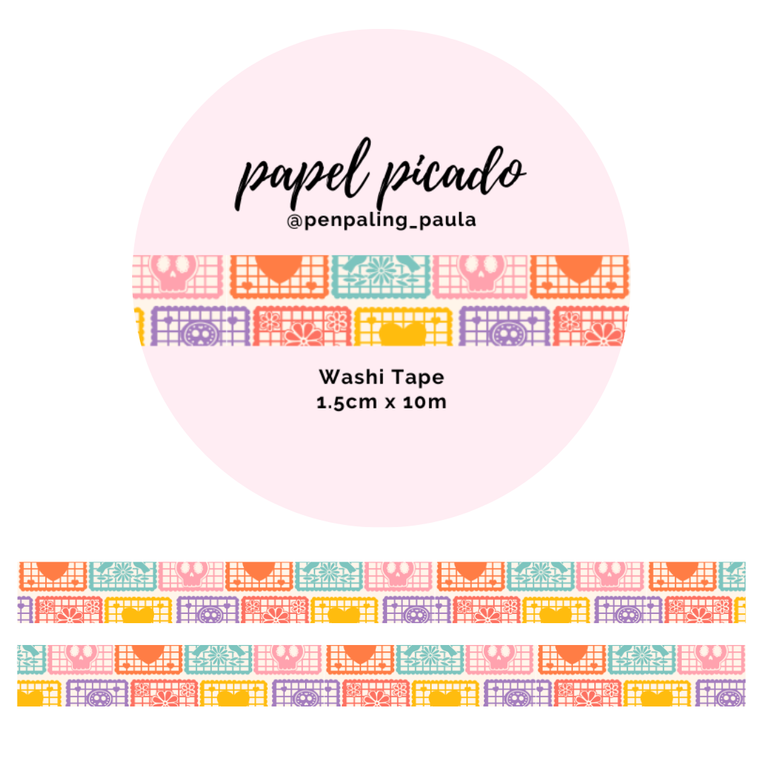 Washi Tape Papel Picado Halloween