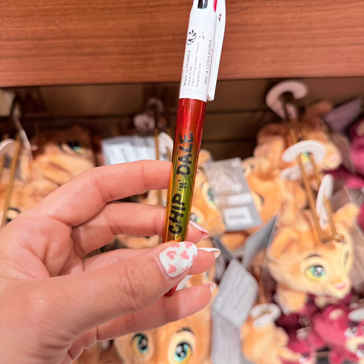 Boli Bic 4 colores Chip y Chop Ardillas Disneyland Paris