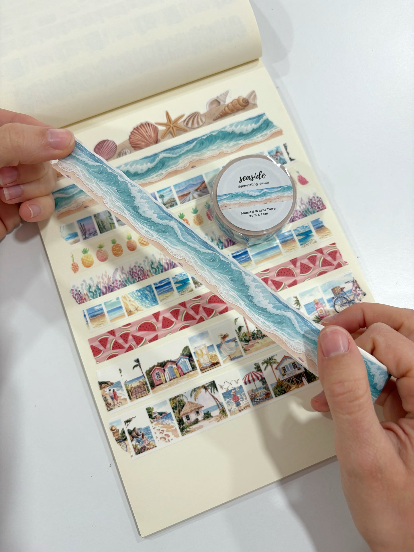 Washi Tape Seaside con forma