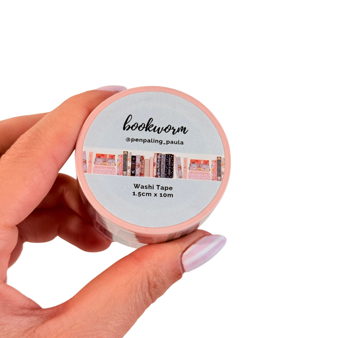 Washi tape Libros bookworm