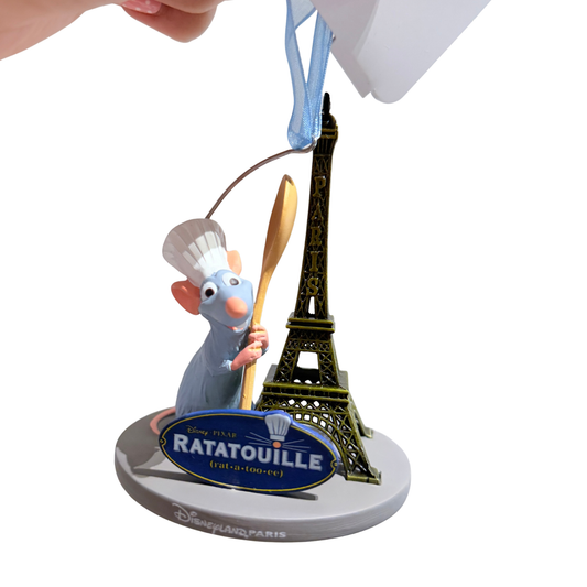 Adorno Navidad Remy Ratatouille Torre Eiffel Disneyland Paris