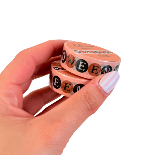 Washi tape Halloween Letras