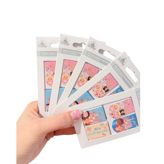 Set 4 Marcapaginas Small World Disneyland Paris