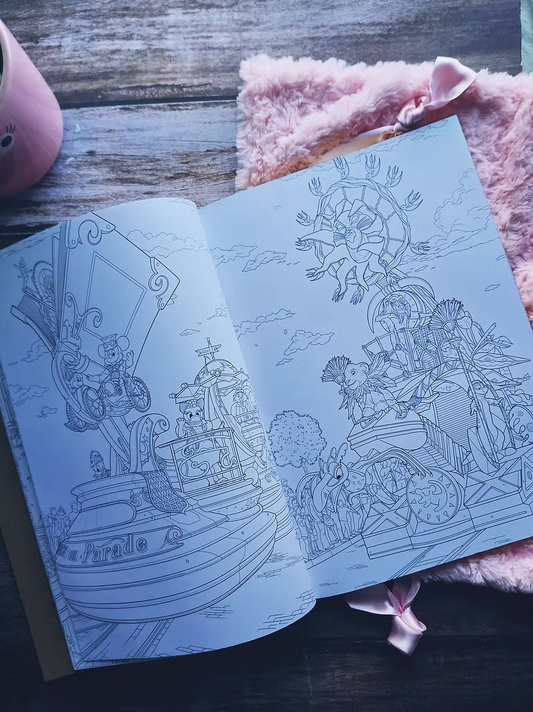 Libro para colorear Disneyland Paris Arteterapia Hachette Heroes