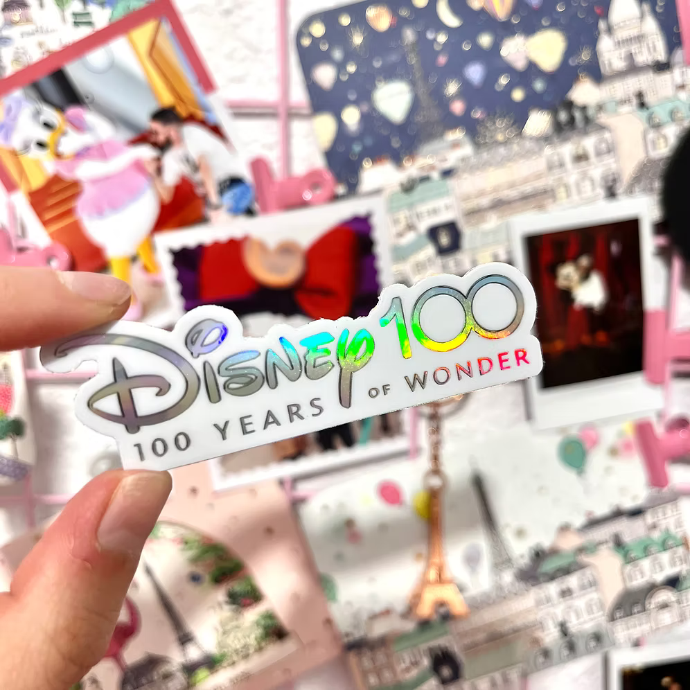 Pegatina holografica 100 Aniversario Disney