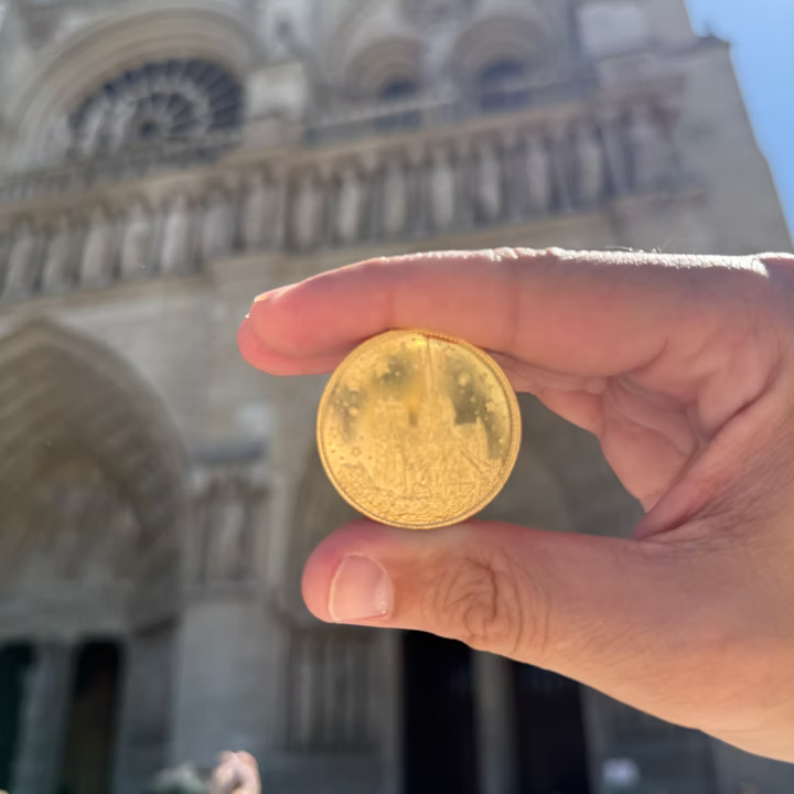 Moneda oficial catedral Notre Dame Paris