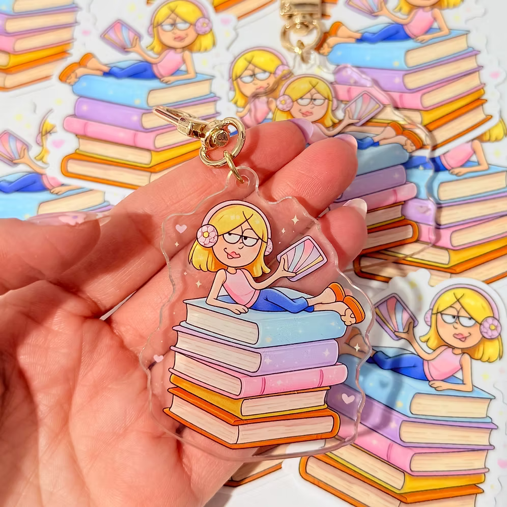Llavero y pegatina Lizzie McGuire Books