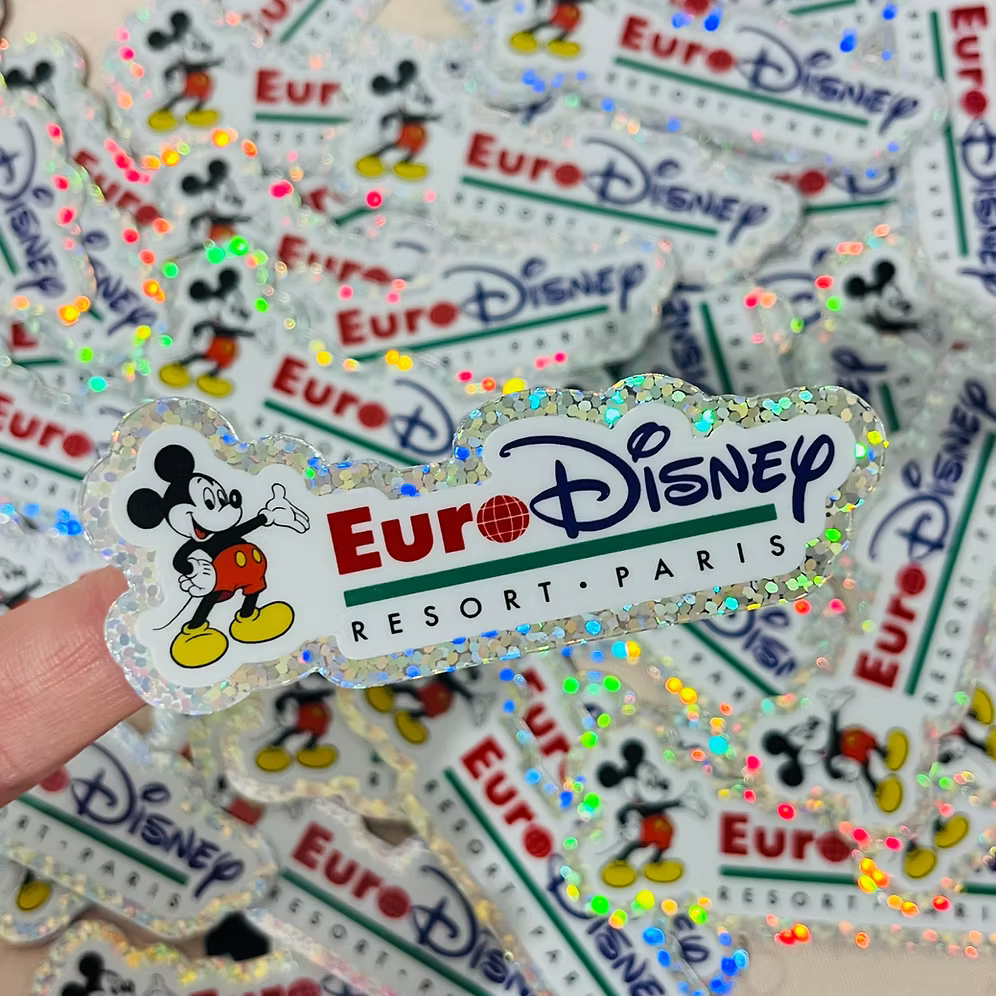 Pegatina glitter EuroDisney Mickey Mouse