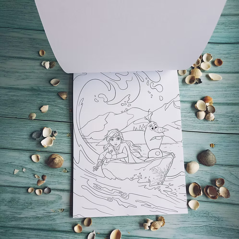 Libro para colorear Mares y océanos Disney Arteterapia