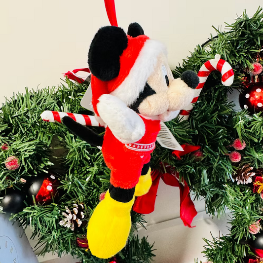 Peluche Adorno Mickey Mouse Navidad Disneyland Paris