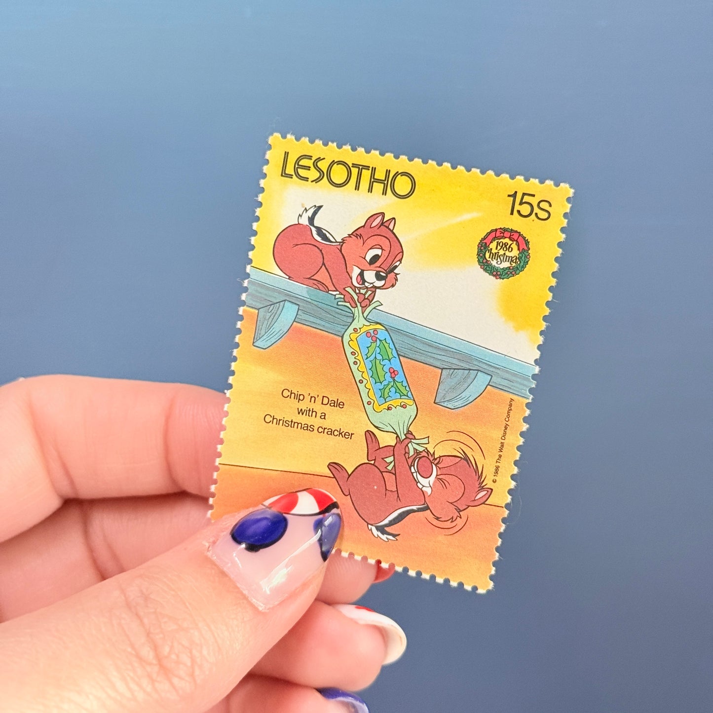 Set 4 sellos Disney Lesotho Mickey Minnie Mouse