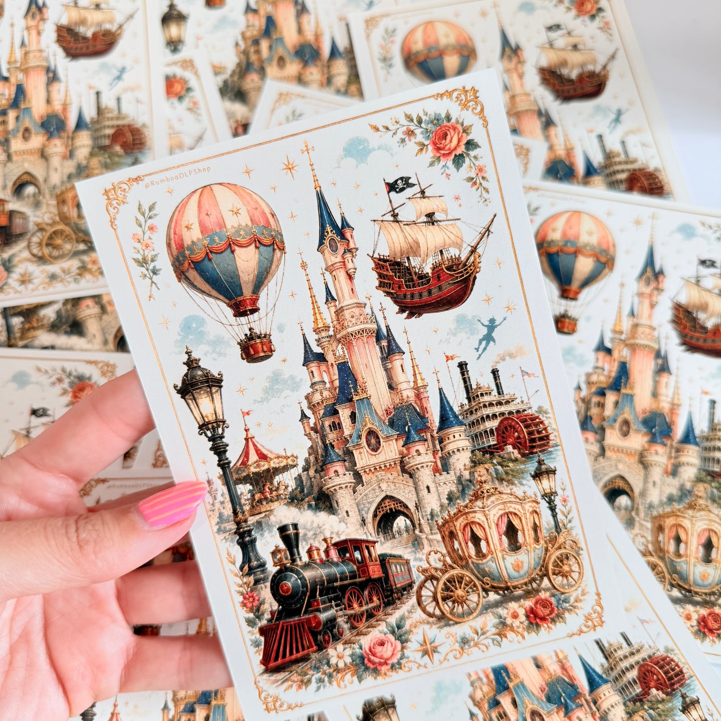 Postal Disneyland Paris Vintage