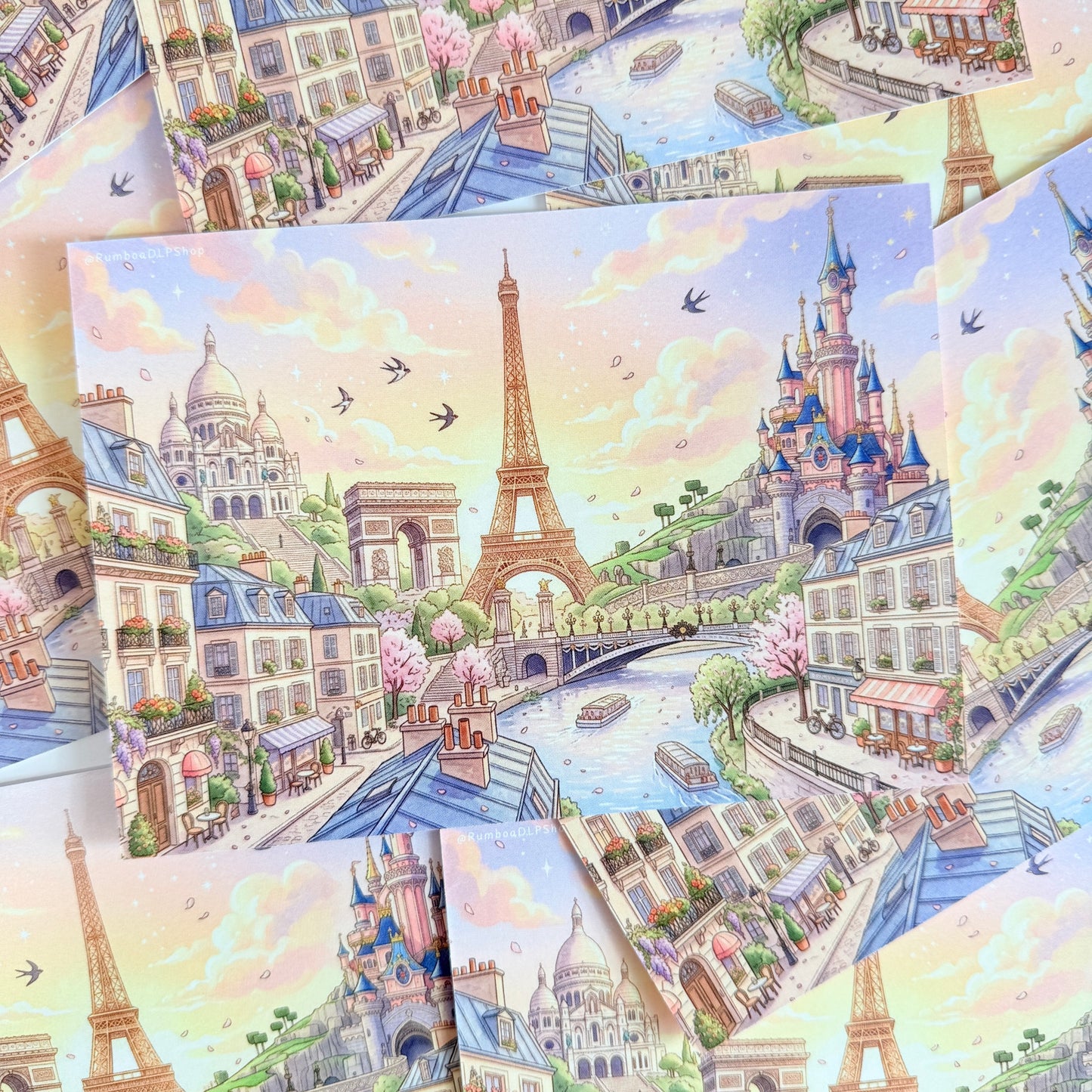 Postal Disneyland Paris Monumentos Ciudad