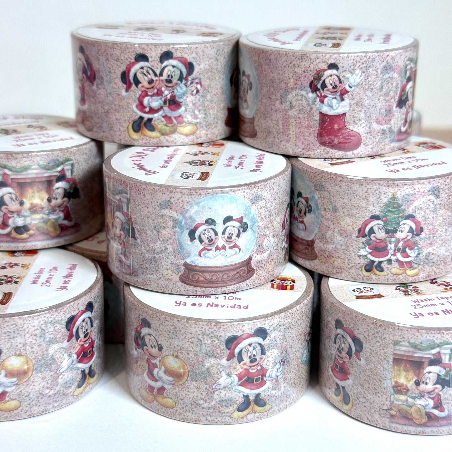 Washi Tape Ya es Navidad Mickey Minnie Mouse