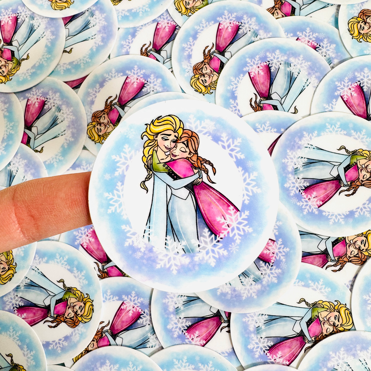 Pegatina Abrazo Elsa Anna Frozen