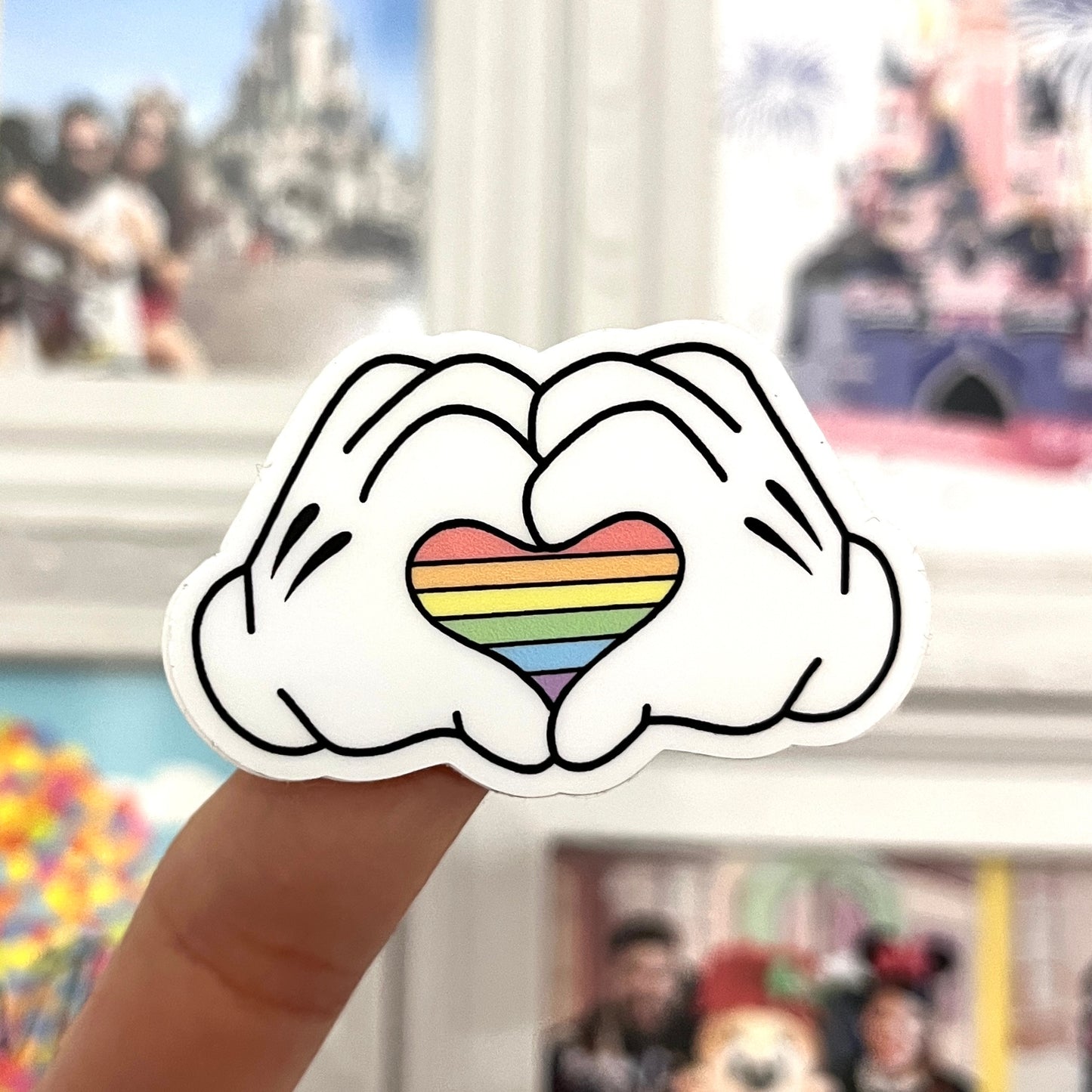 Pegatina Pride manos