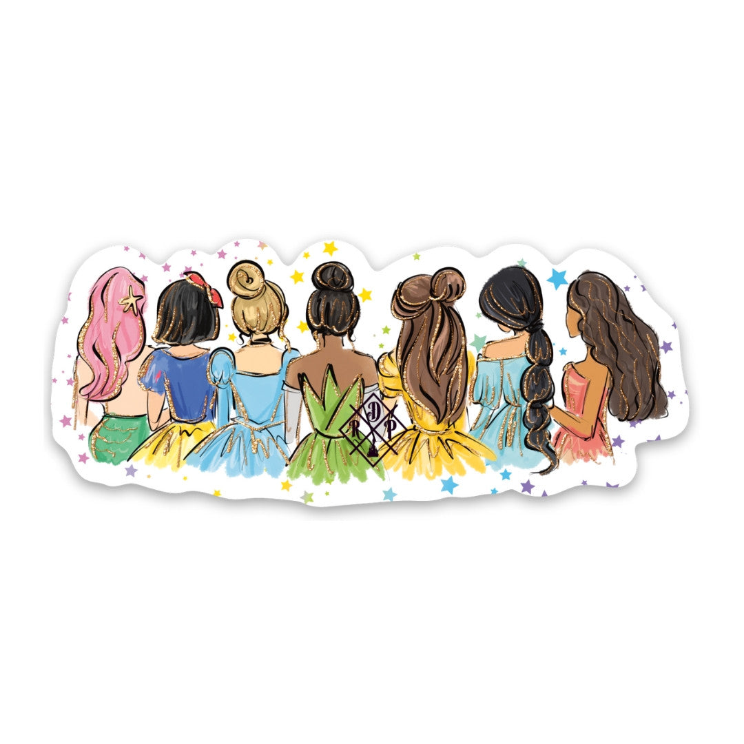 Pegatina Princesas Disney Friendship