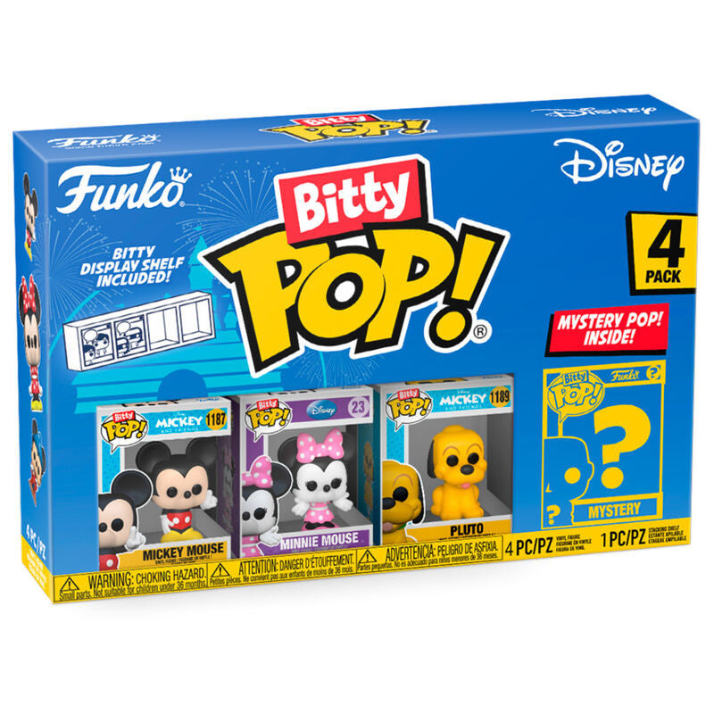 Blister 4 figuras Funko Bitty POP Disney Disney Mickey