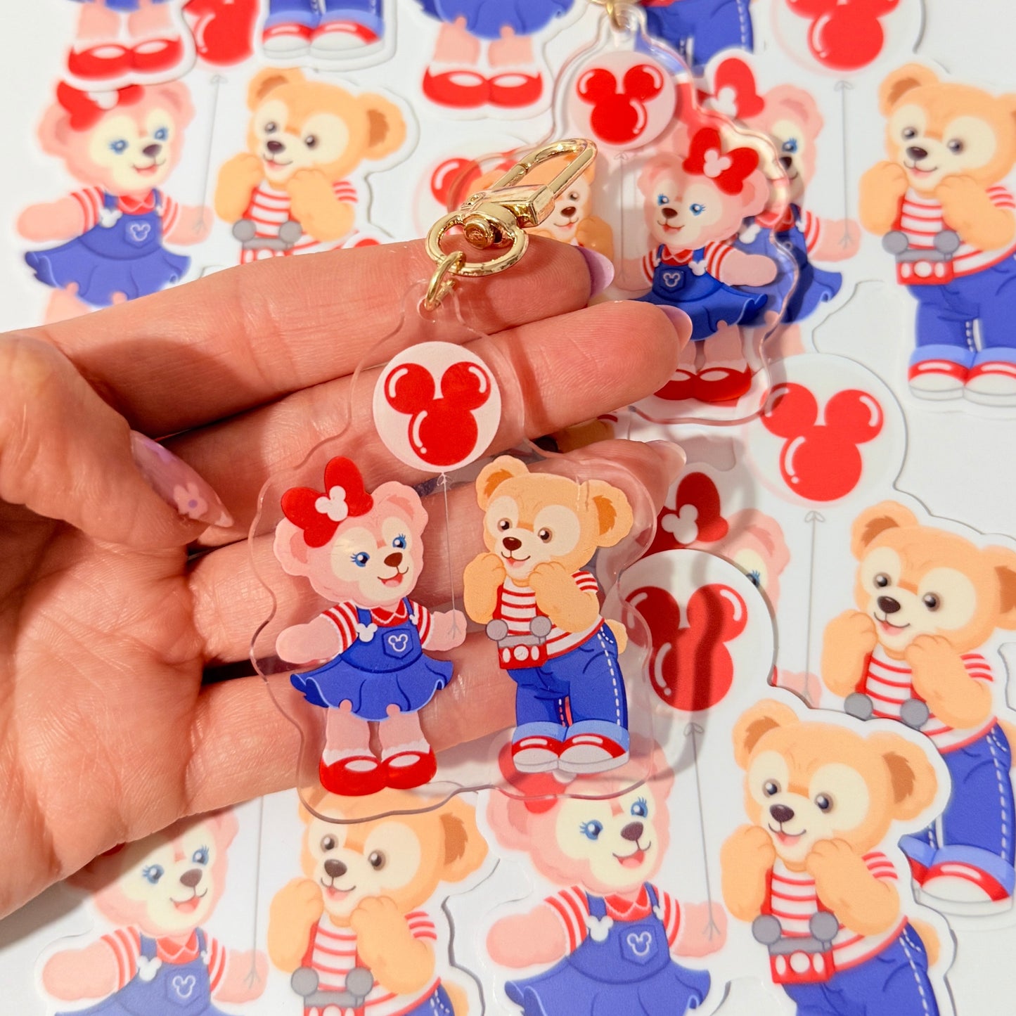 Llavero y pegatina Ositos Globo Duffy ShellieMay