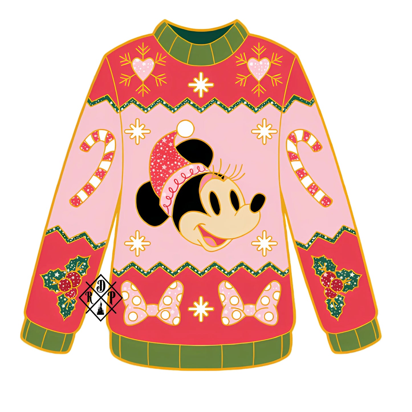 Pegatina Jersey Minnie Mouse Navidad