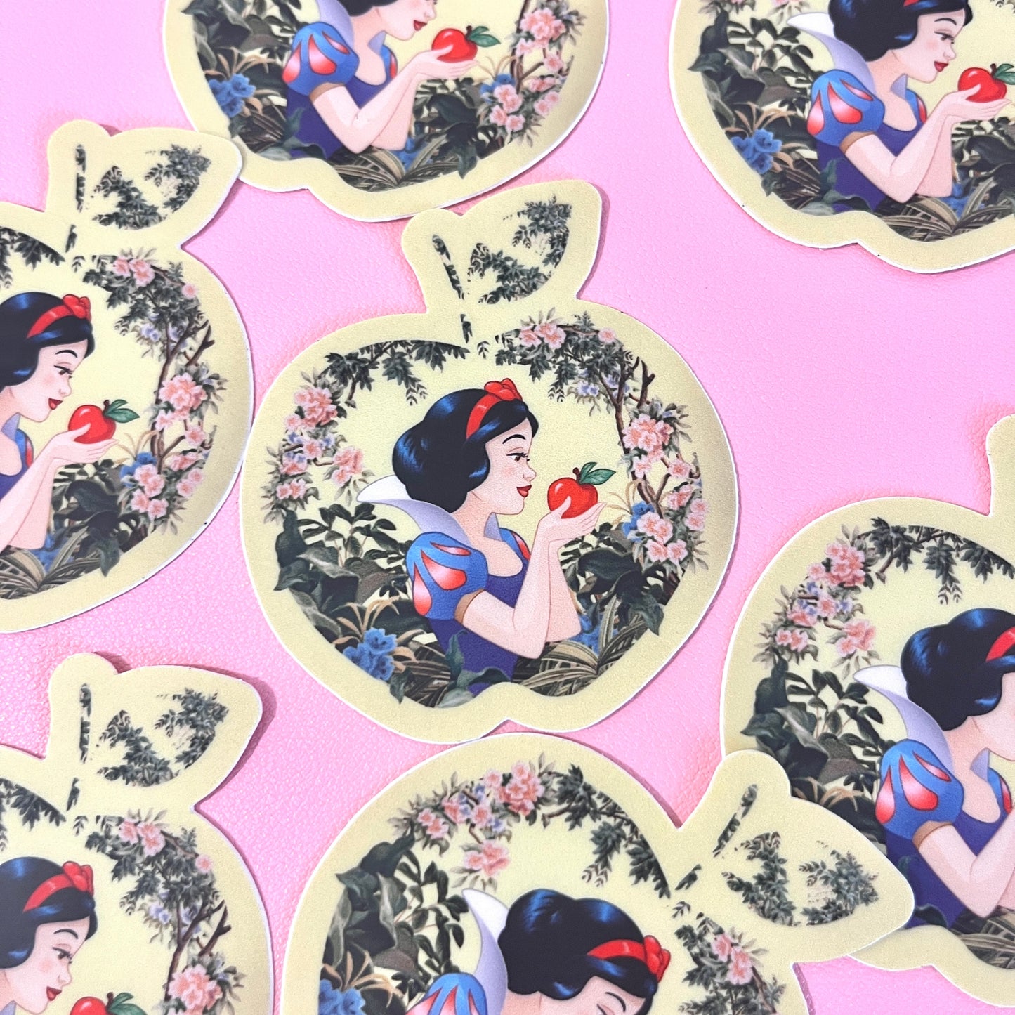 Pegatina Manzana Blancanieves