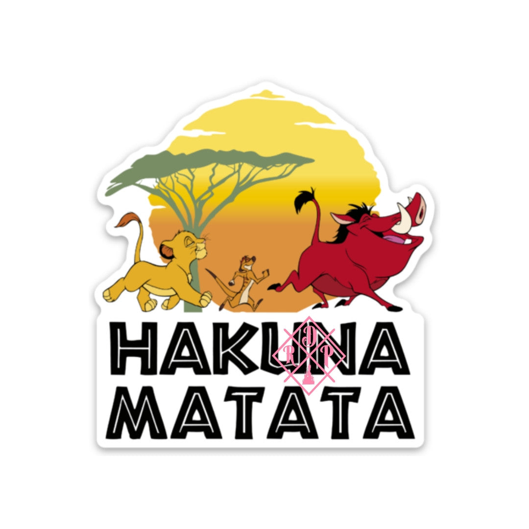 Pegatina Hakuna Matata El Rey Leon