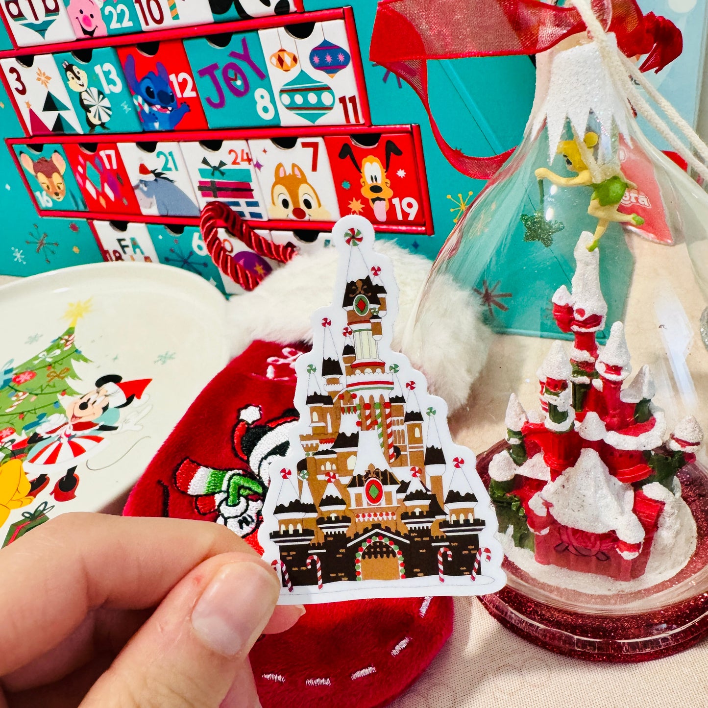 Pegatina Castillo Chocolate DLP Navidad