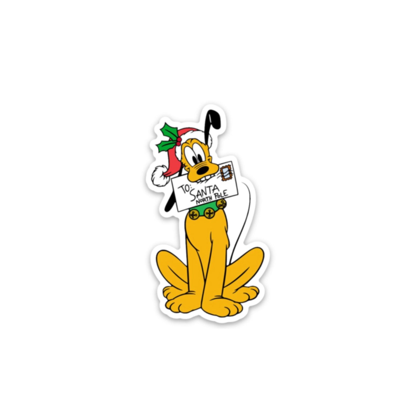Pegatina Pluto Carta Navidad