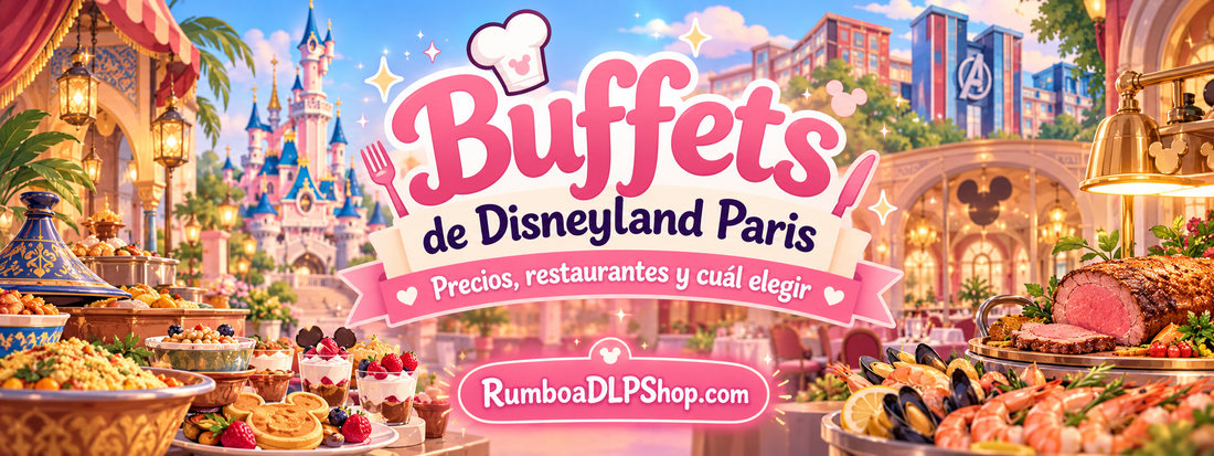 Comparativa de buffets de Disneyland Paris con precios, tipos de comida y restaurantes de los parques y hoteles Disney.
