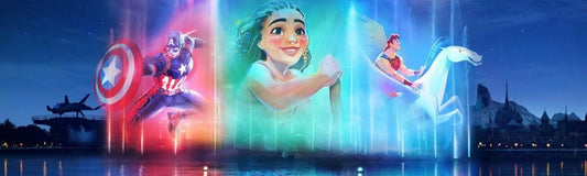 Espectáculo Disney Cascade of Lights en Disneyland Paris, show nocturno de luces y magia