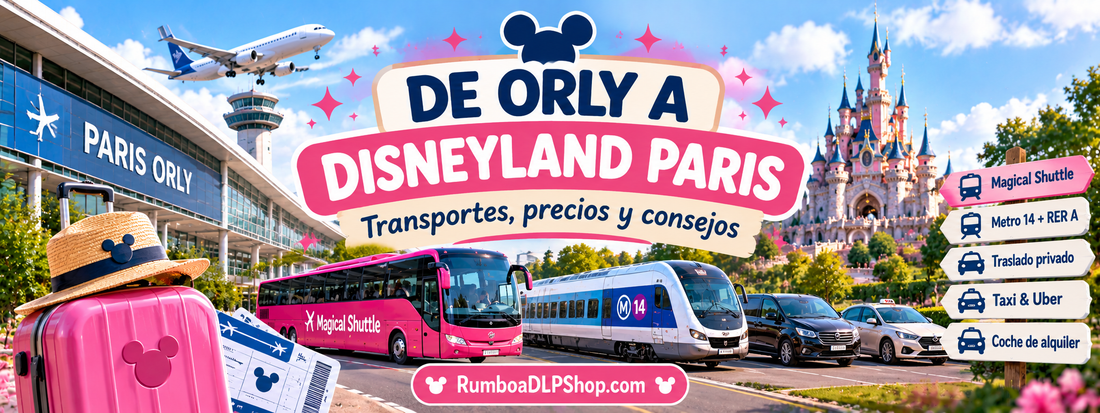 Cómo llegar desde el aeropuerto de Orly a Disneyland Paris en Magical Shuttle, metro, taxi o traslado privado