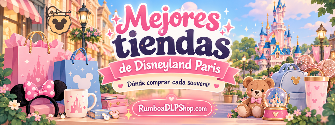 Mejores tiendas de Disneyland Paris para comprar peluches, figuras, diademas, joyas y souvenirs.