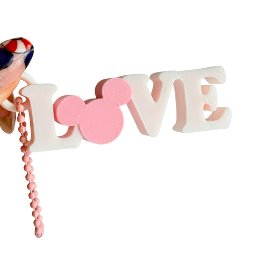 Llavero Love Mickey Mouse 3D