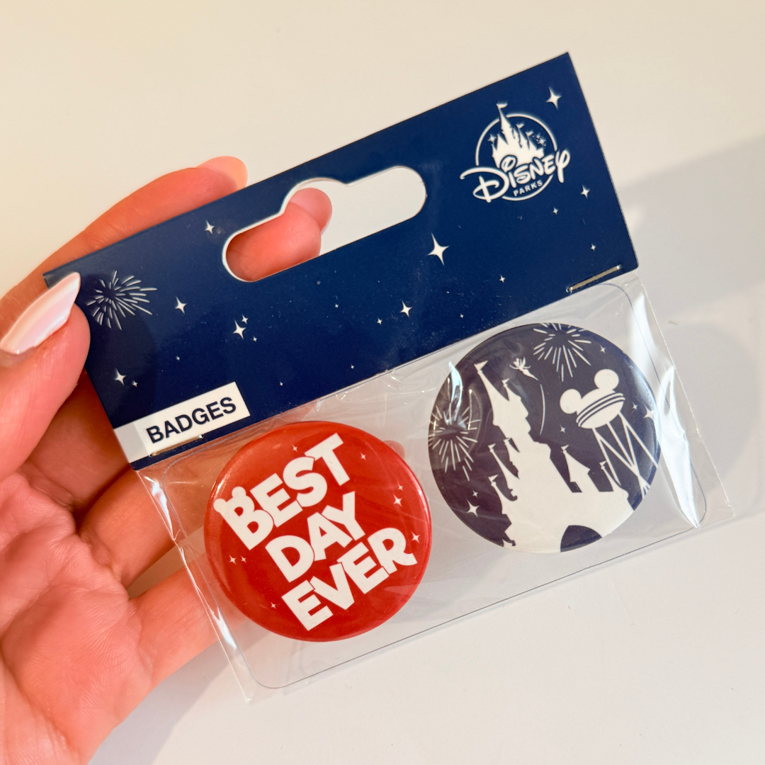 Set 2 chapas Castillo Disneyland Paris Best Day Ever