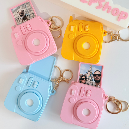 Llavero Personalizado Cámara Polaroid con foto 3D