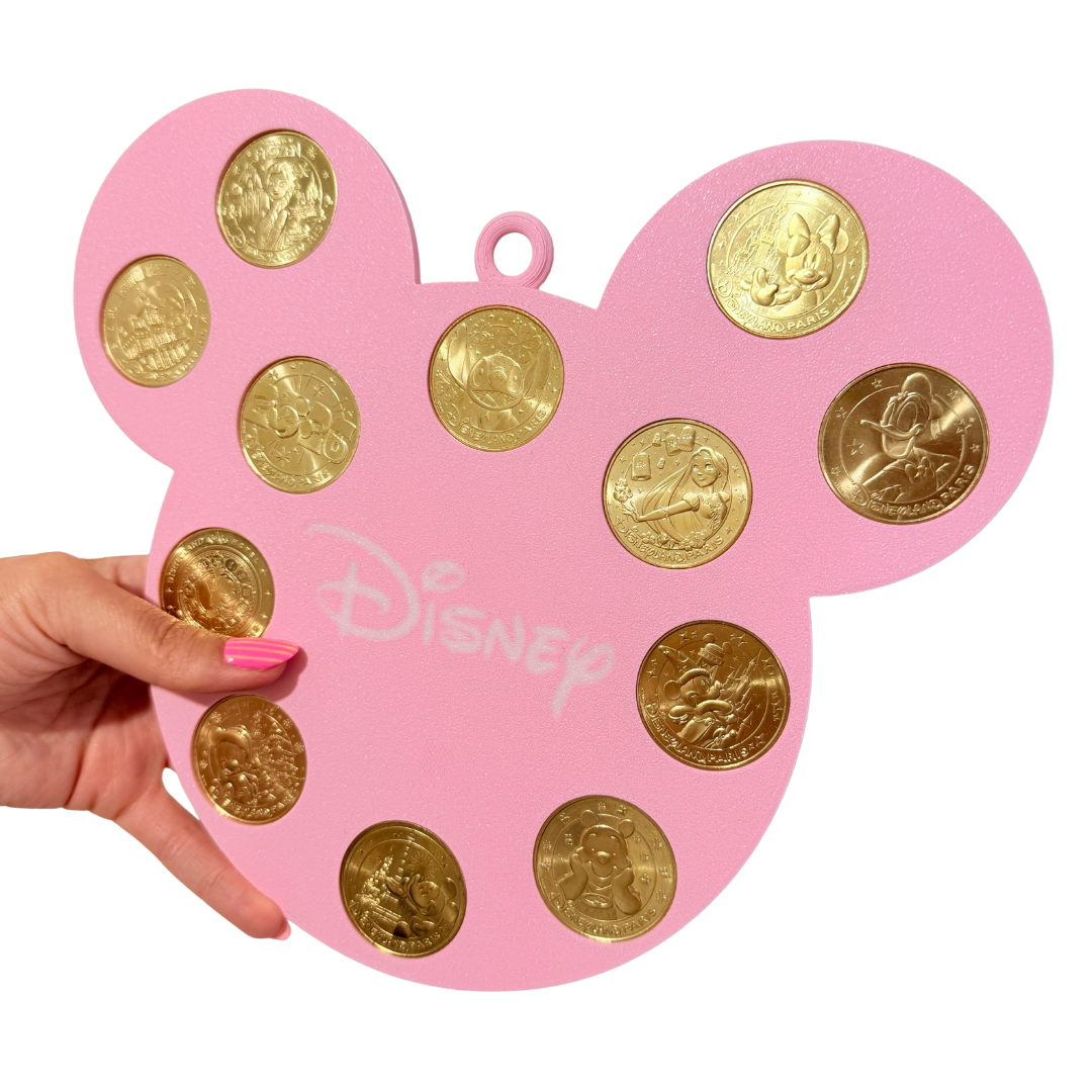 Expositor monedas Mickey Mouse 3D para monedas de Disneyland Paris