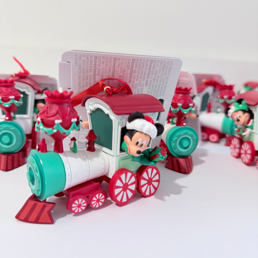 Adorno Navidad Tren Mickey Mouse Minnie Disneyland Paris