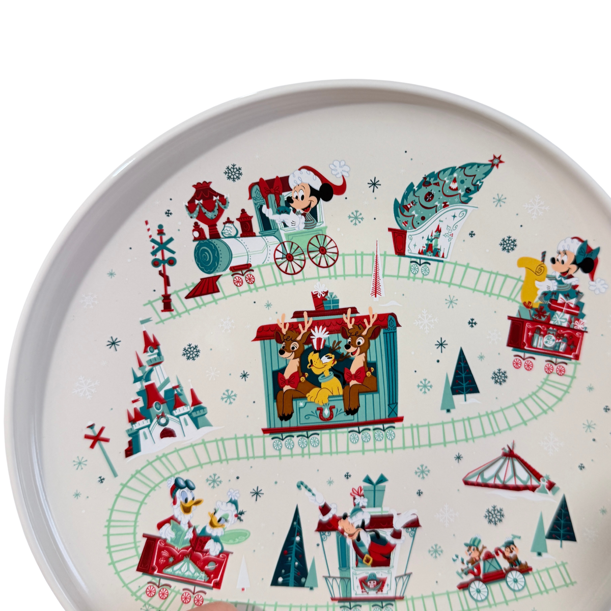 Mini Plato Cerámica Navidad Disneyland Paris.