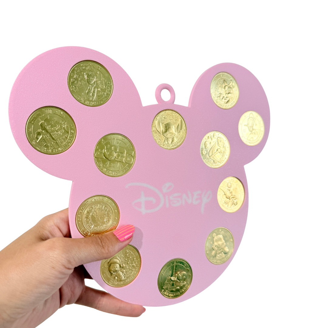 Expositor monedas Mickey Mouse 3D para monedas de Disneyland Paris