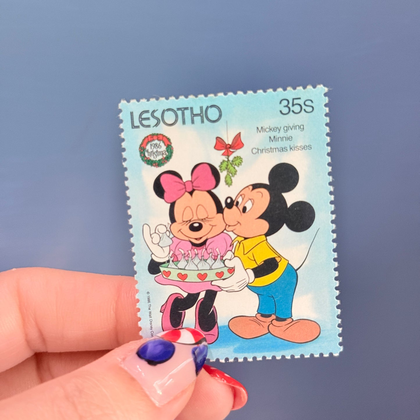 Set 4 sellos Disney Lesotho Mickey Minnie Mouse
