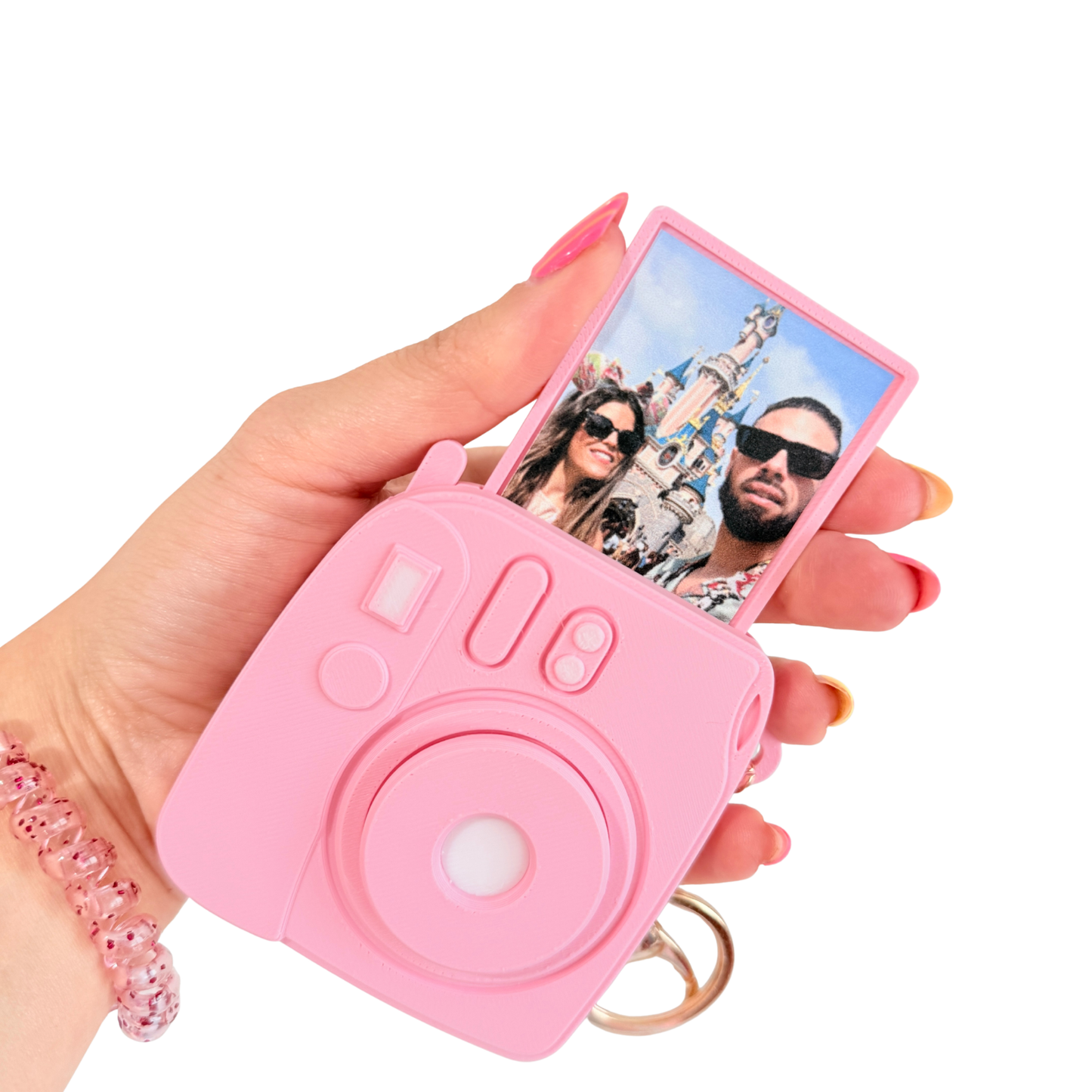 Llavero Personalizado Cámara Polaroid con foto 3D