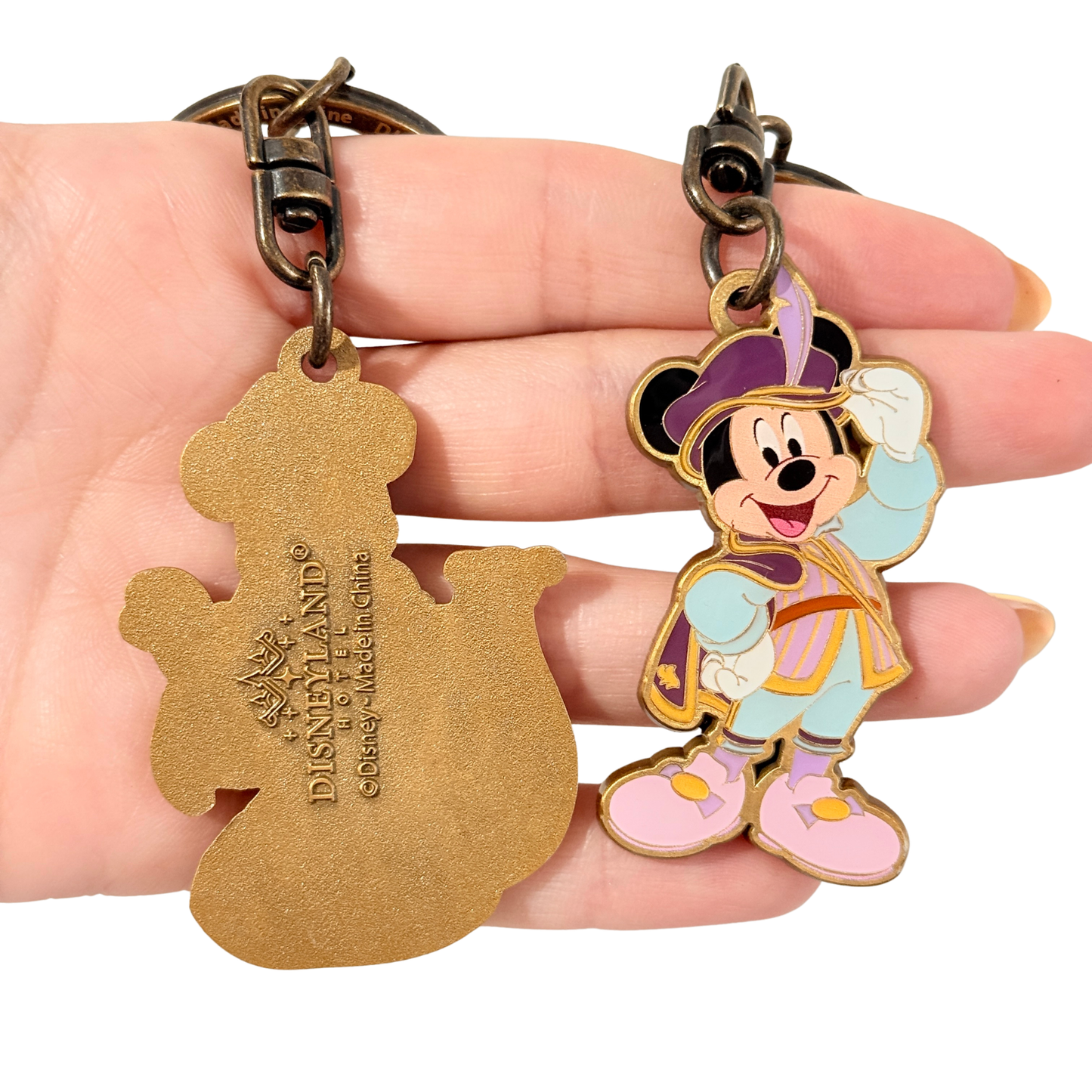Set 2 Llaveros Royal Banquet Mickey Minnie Mouse Disneyland Hotel Paris