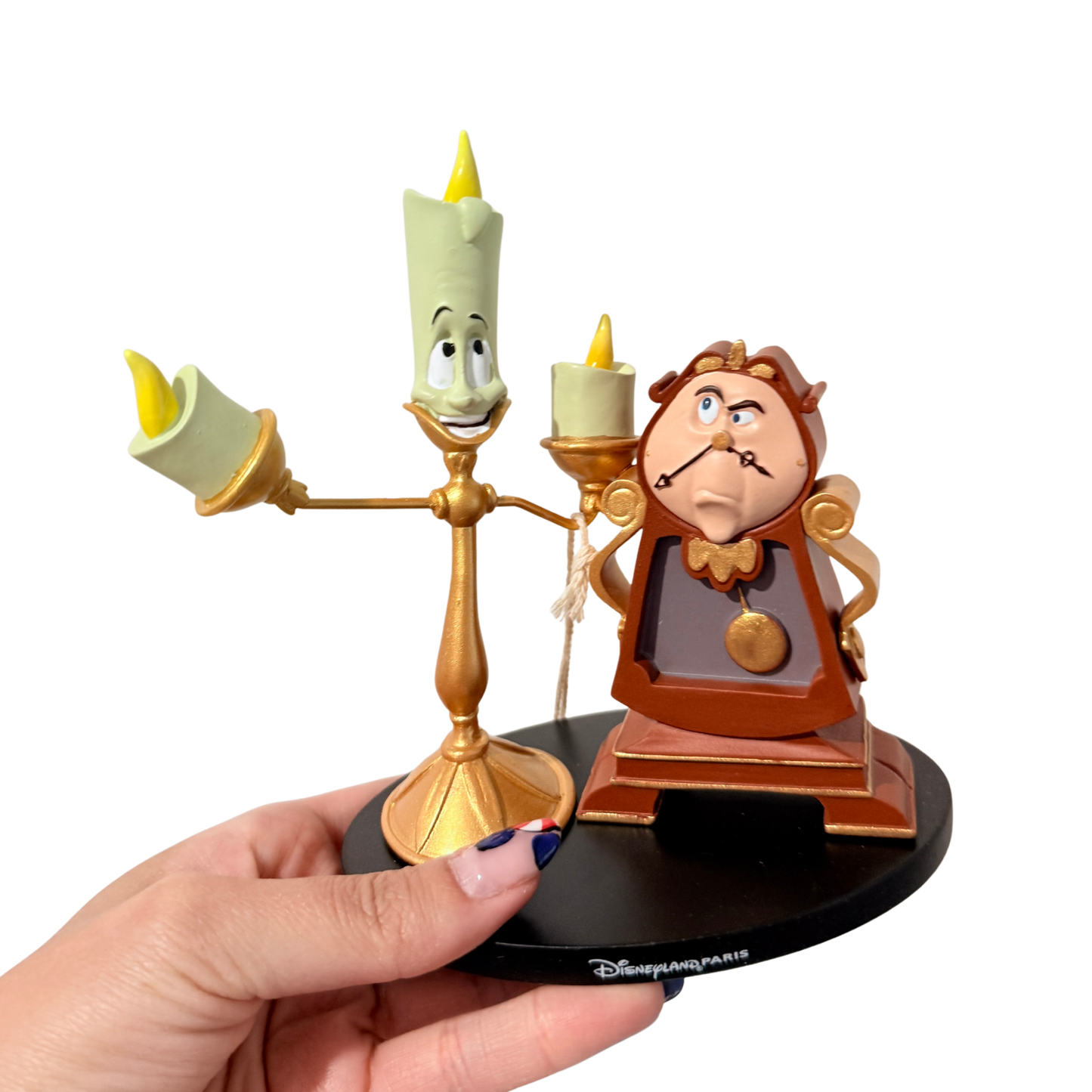 Figura Lumiere Din Don La Bella y la Bestia Disneyland Paris