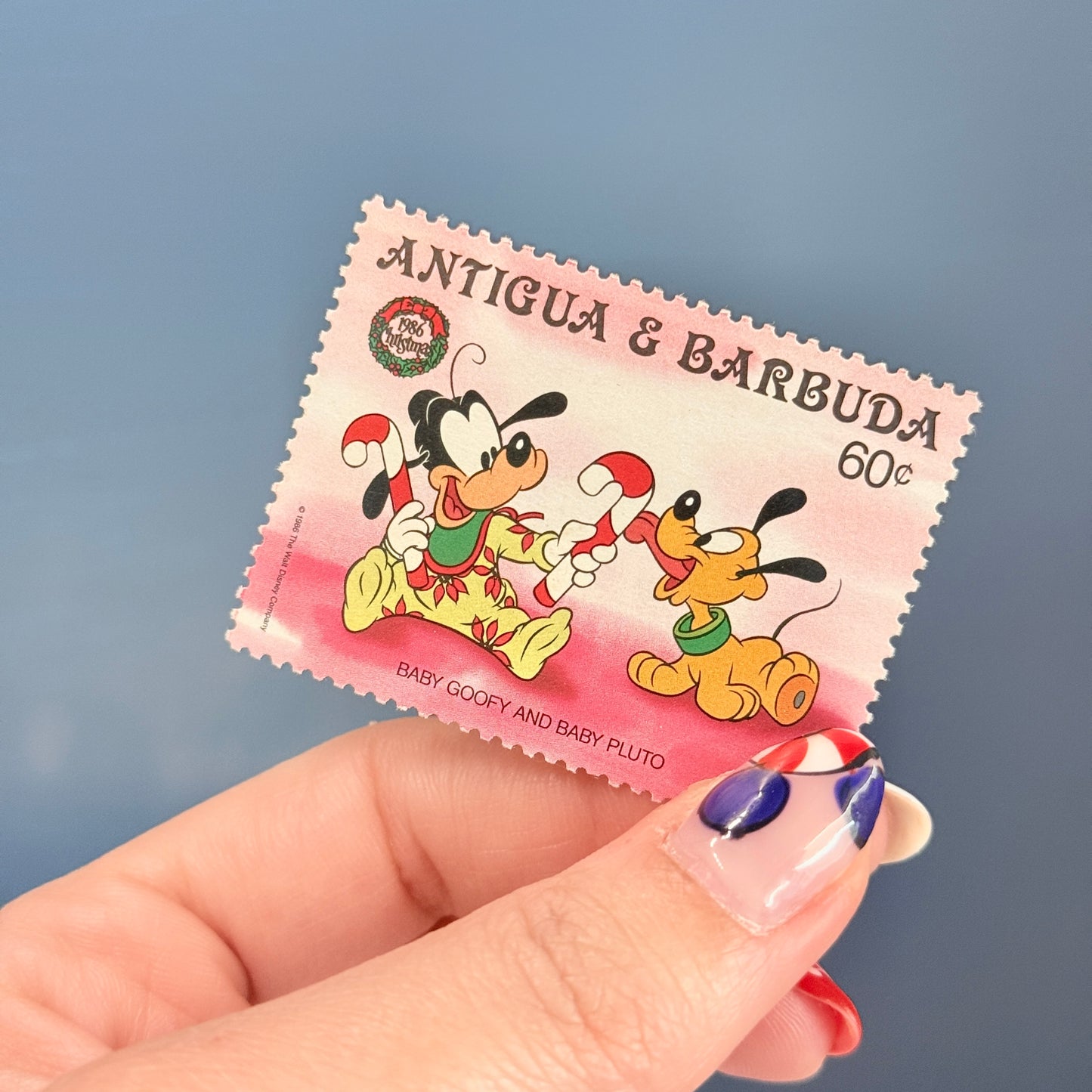 Set 4 sellos Navidad Mickey Mouse y amigos Antigua y Barbuda