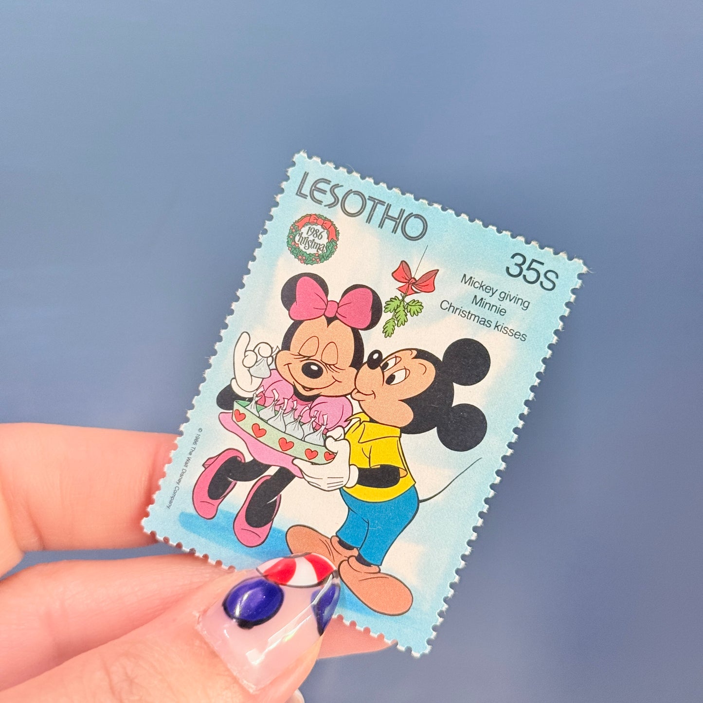 Set 4 sellos Disney Lesotho Mickey Minnie Mouse