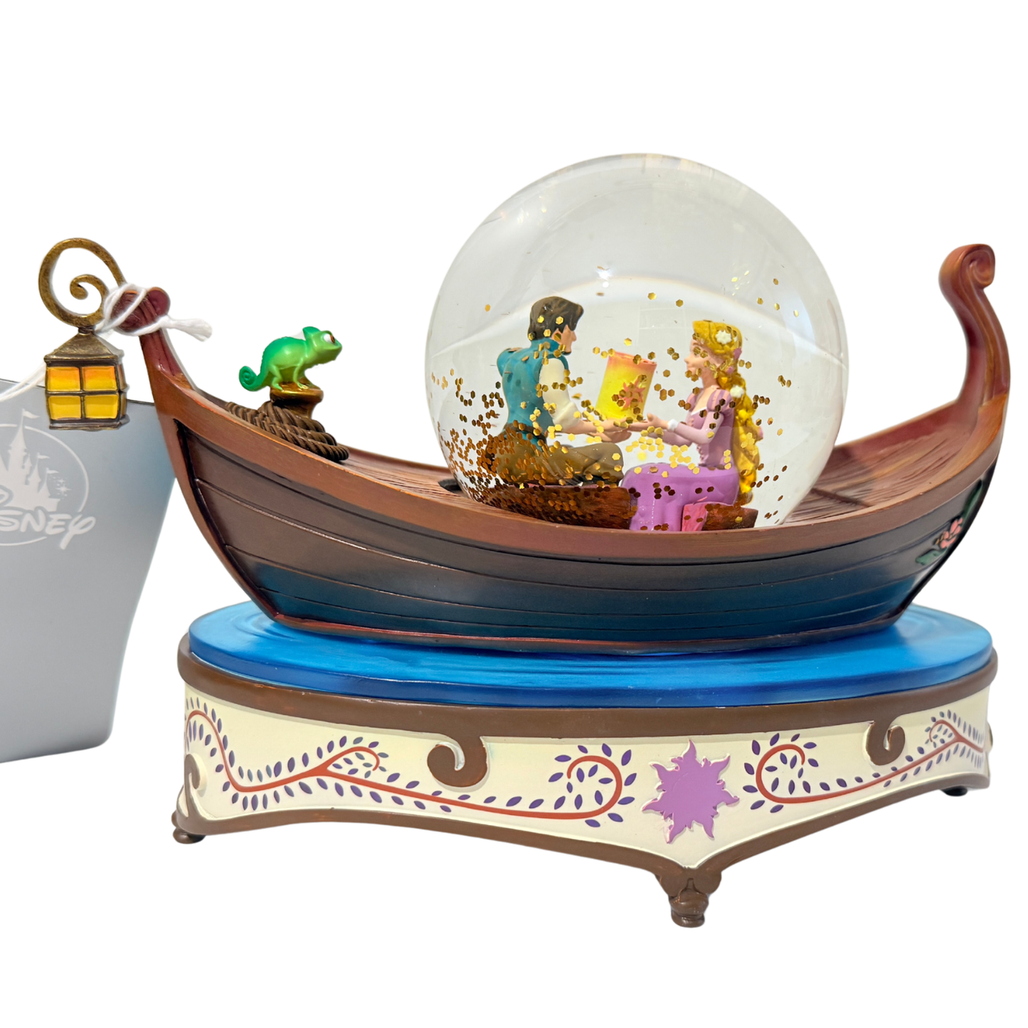 Figura Bola de nieve Rapunzel Flynn Pascal Barca Disneyland Paris