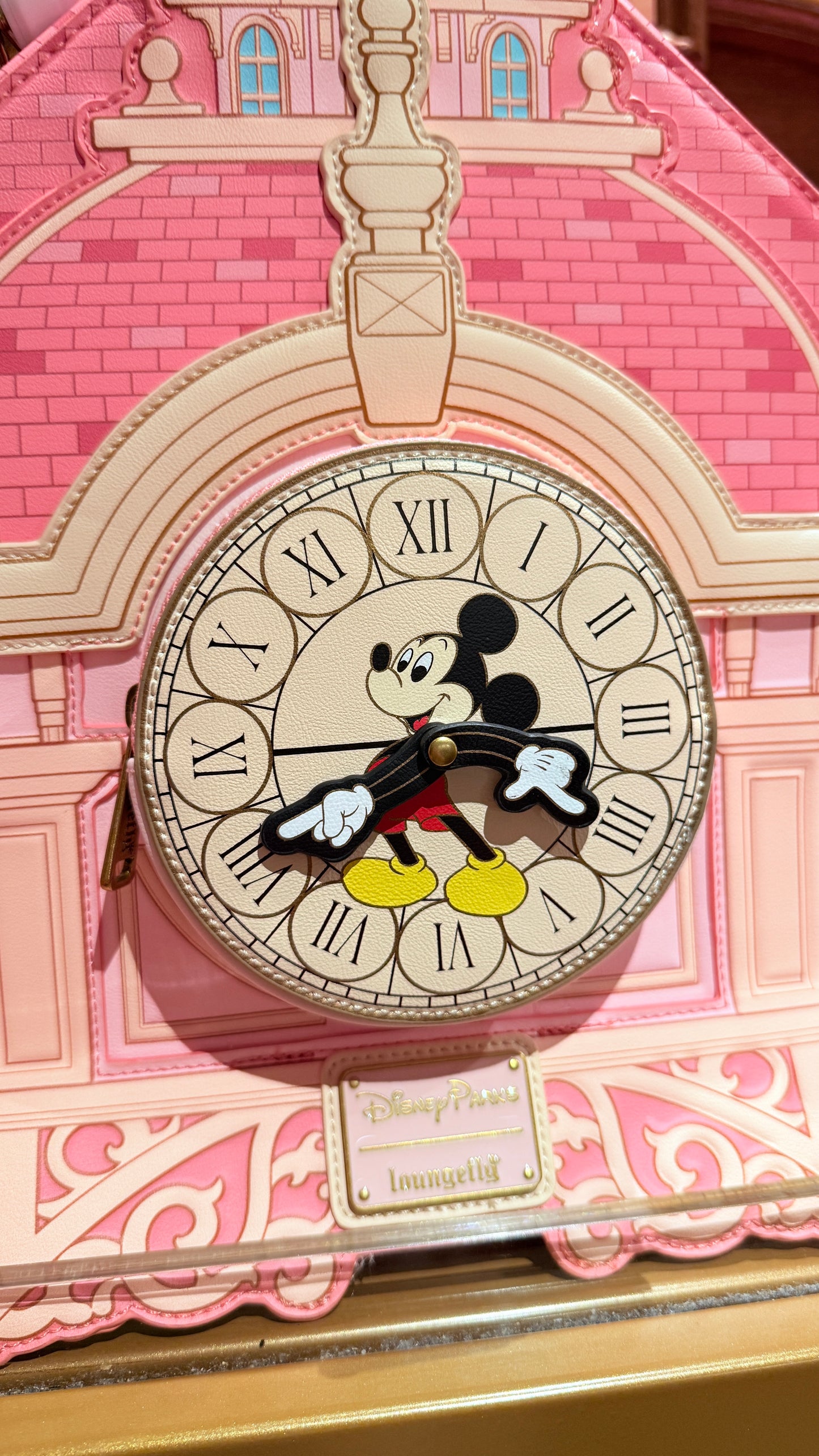 Mochila Loungefly Hotel Disneyland Paris Reloj Mickey Mouse