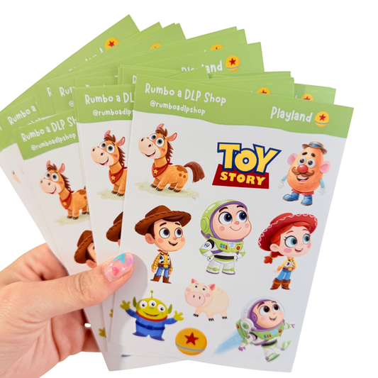 Hoja de pegatinas Playland Toys
