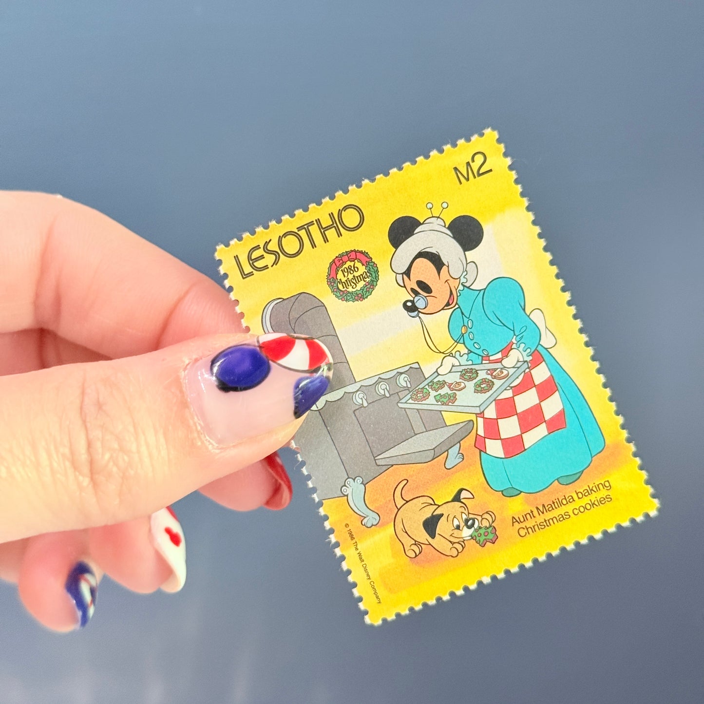 Set 4 sellos Disney Lesotho Mickey Minnie Mouse